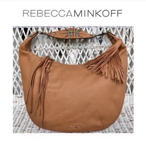 NWOT •RARE• Rebecca Minkoff ‘Austin Bailey’ Large Hobo in Brown Leather